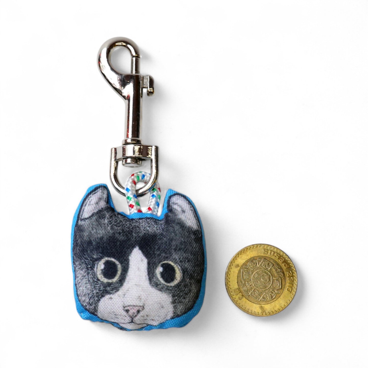 Llavero carita gato Tuxedo chico
