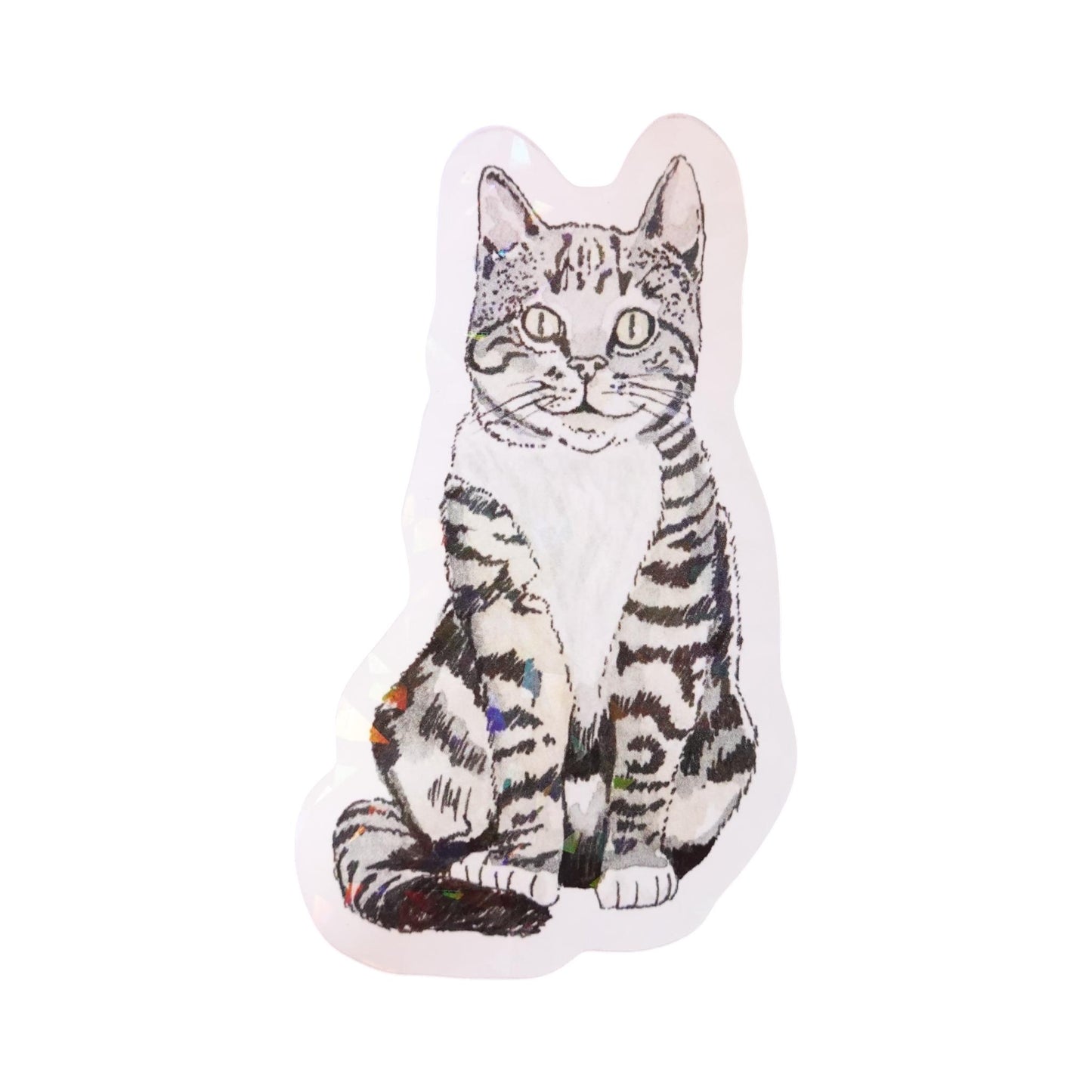 Sticker gato atigrado