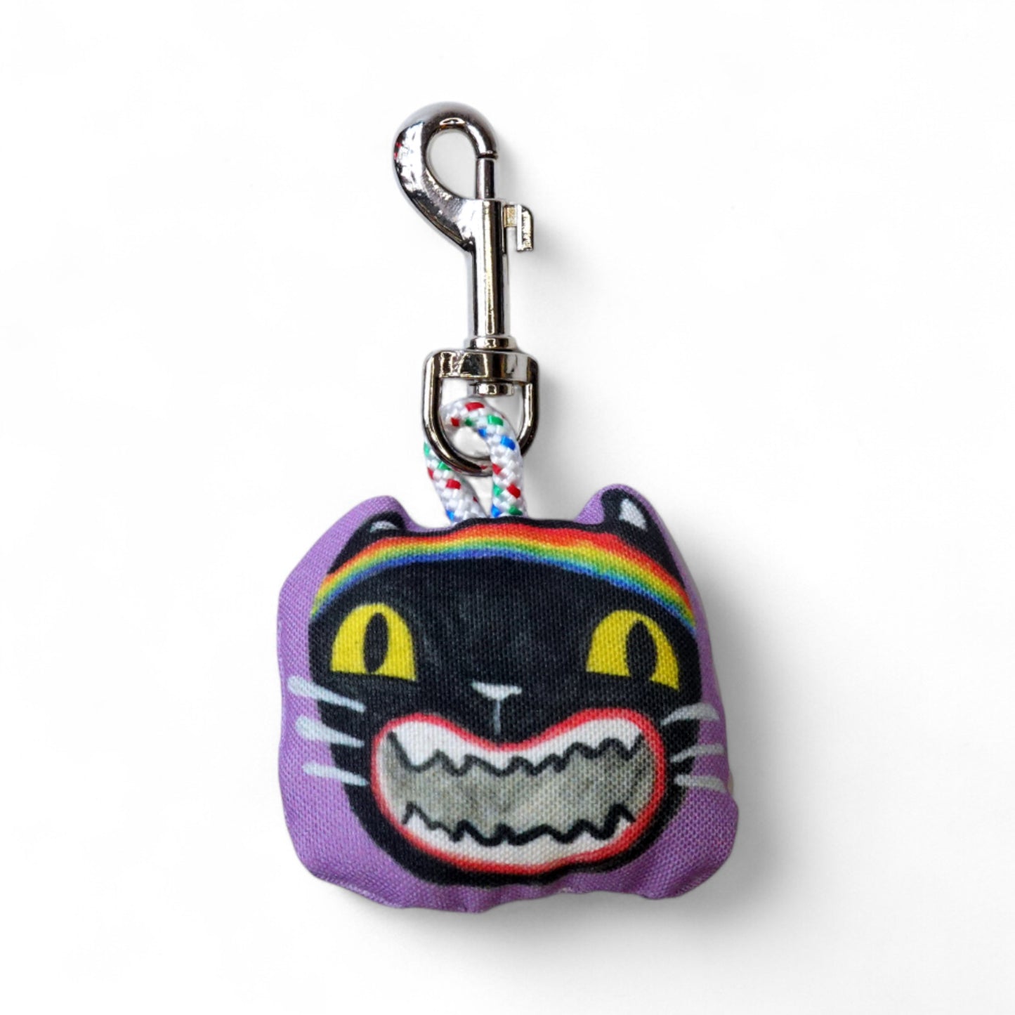 Llavero Gato negro pride carita chico