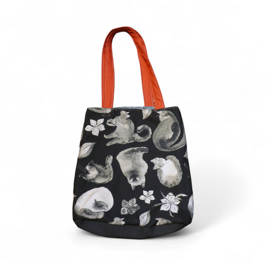 Gatos y Flores NEGRO