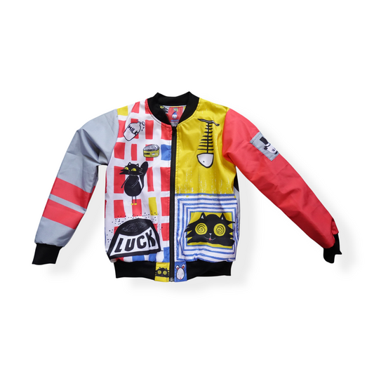 Bomber jacket LUCK el gato suertudo