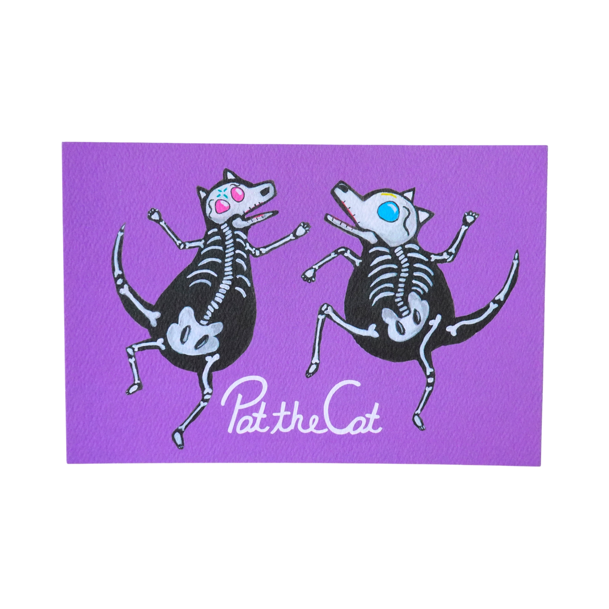 Postal Perros calavera