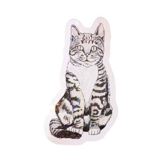 Sticker gato atigrado