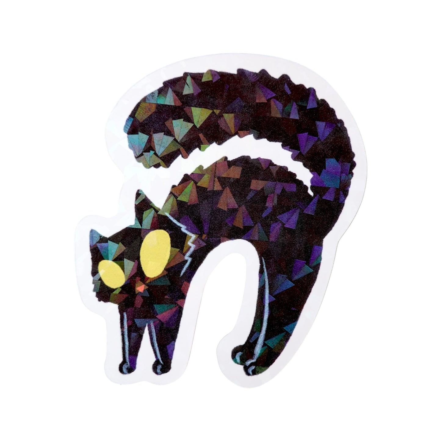 Sticker gato negro Hallowen