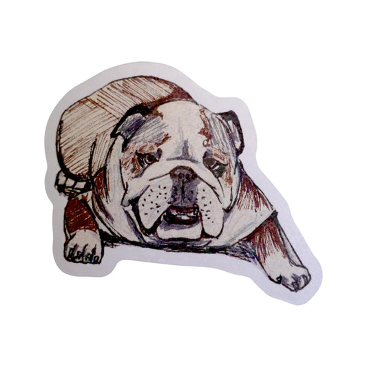 Sticker perro Bulldog