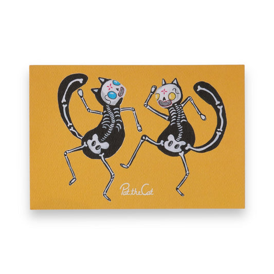 Posta Gatos calavera