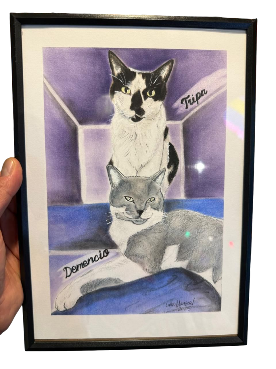 ILUSTRACION PERSONALIZADA DE 2 personajes