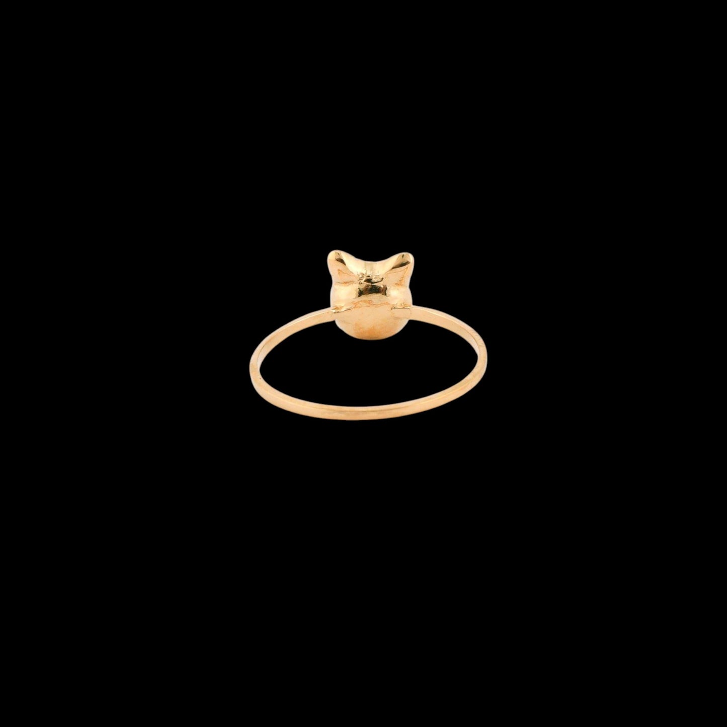 Gato perla anillo