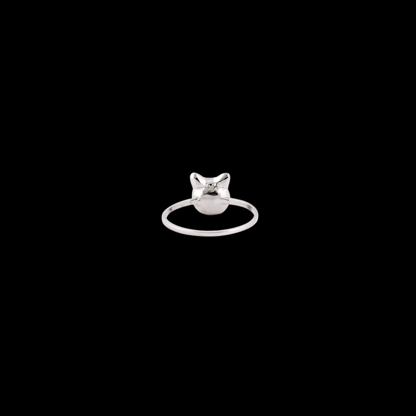 Gato perla anillo